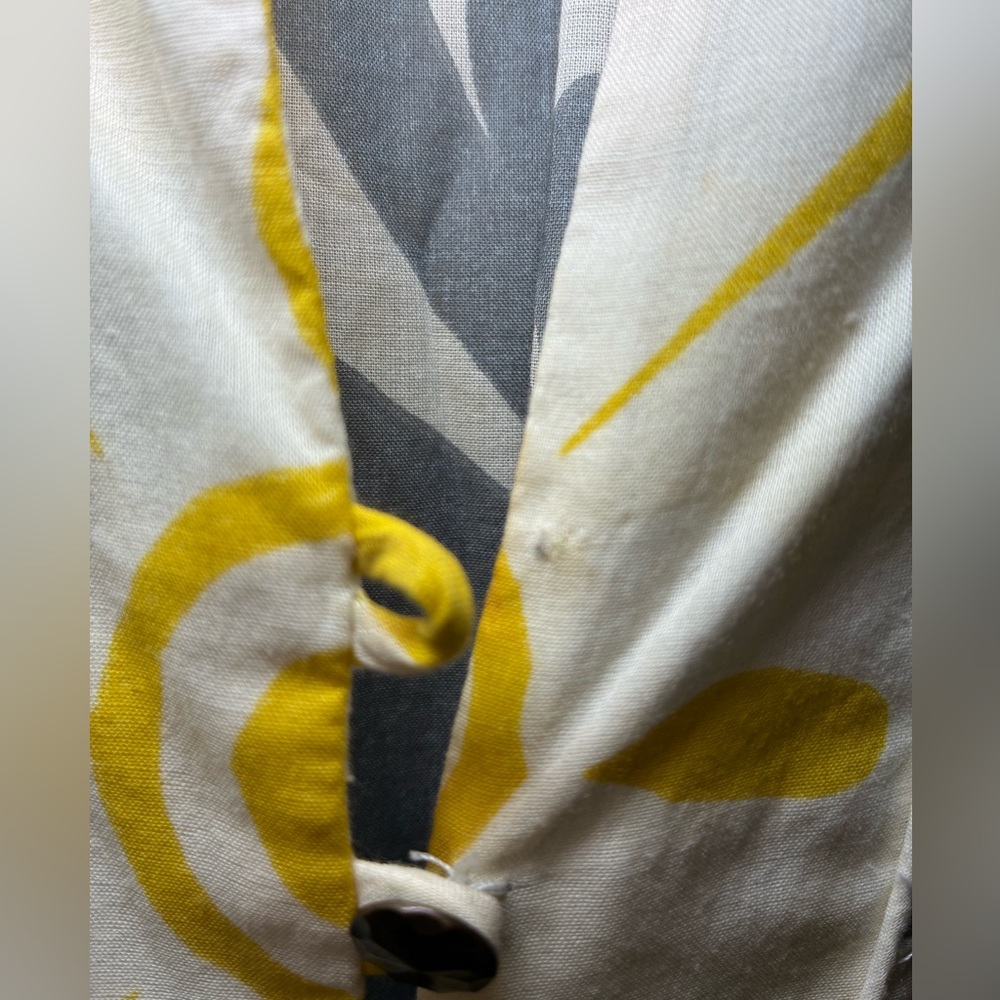 Women’s Corey Lynn Calter Size 6 yellow/grey/white floral print Dress - Picture 4 of 9